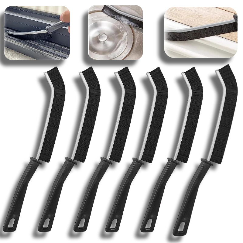 ✨Window Tile Gap Brush Shelf Door Thin Slim Toilet Cleaning Brush Kitchen Bathroom