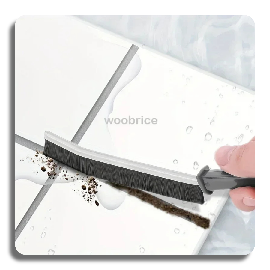 ✨Window Tile Gap Brush Shelf Door Thin Slim Toilet Cleaning Brush Kitchen Bathroom