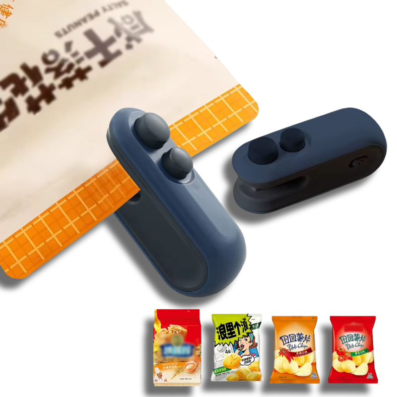 ✨Magical✨ 2 in 1Cutter Mini Handheld Bag Sealer Heat Vacuum Food Storage Snacks Freshness