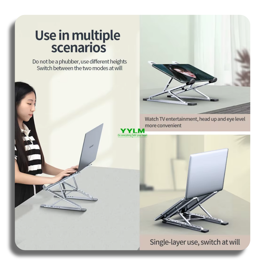 🔥N8/N3 Laptop Stand Aluminum for Macbook Laptop Adjustable Portable More Stable Cooling Stand