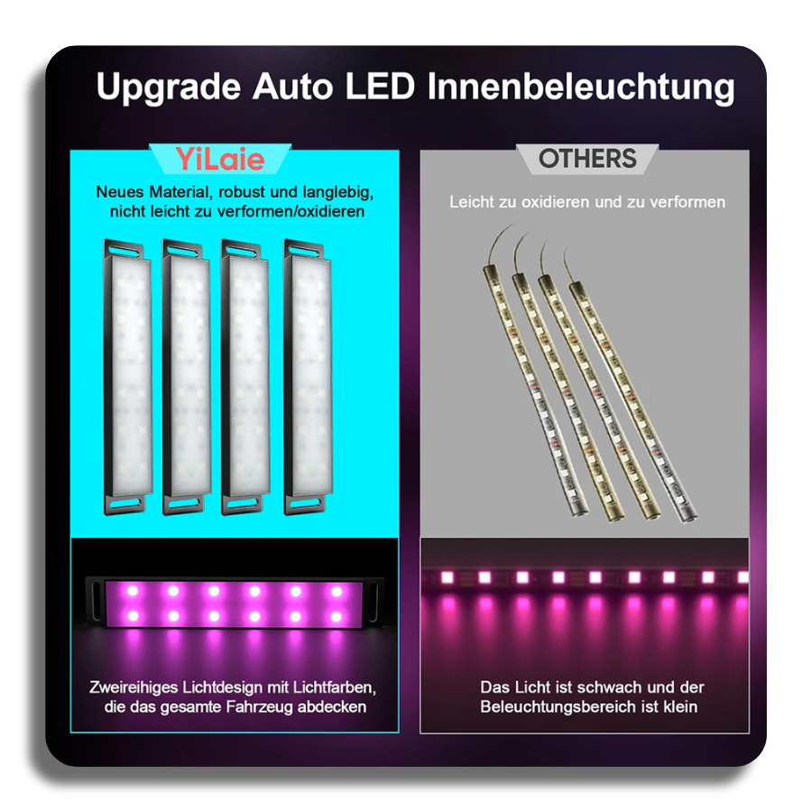 🔥Car Interior Ambient LightNeon LED APP Control  High Quality
