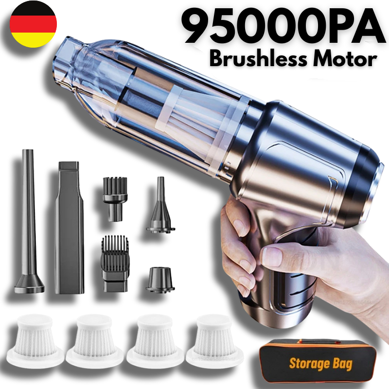 Car Vacuum Cleaner Powerful Wireless Car Vacuum Cleaner 95000PA Strong Suction Handheld Wireless Vehicle Vacuum Cleaner for Car