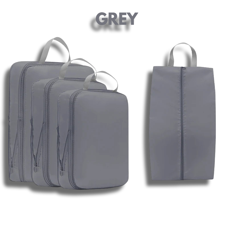 4Pcs/Set Travel Compression Bag Luggage Organizer Travel Pouch Packing Cubes for Travel Bag Organizer Travel Storage Bag