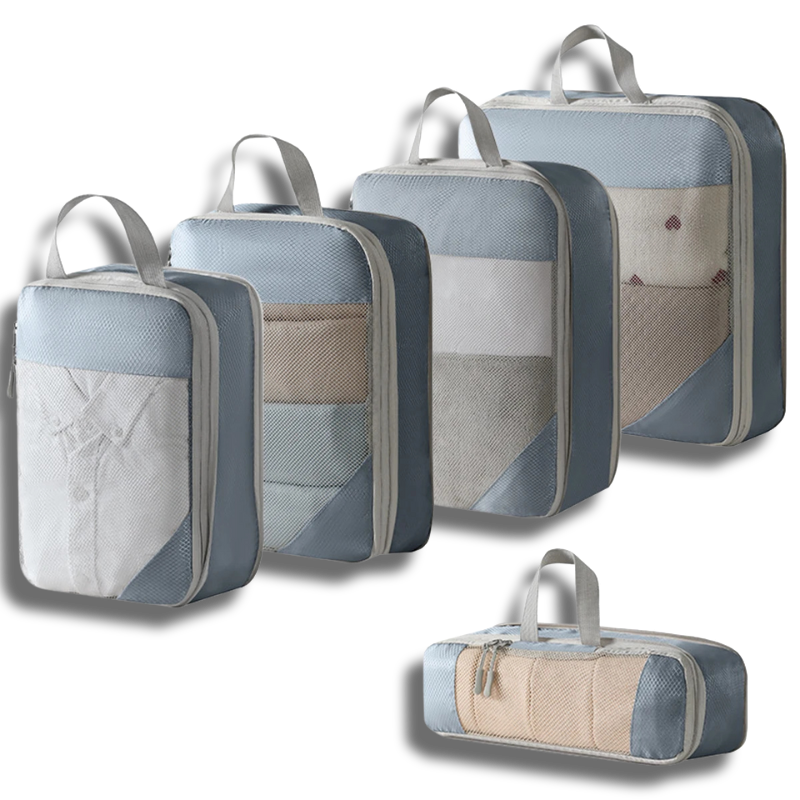 4Pcs/Set Travel Compression Bag Luggage Organizer Travel Pouch Packing Cubes for Travel Bag Organizer Travel Storage Bag