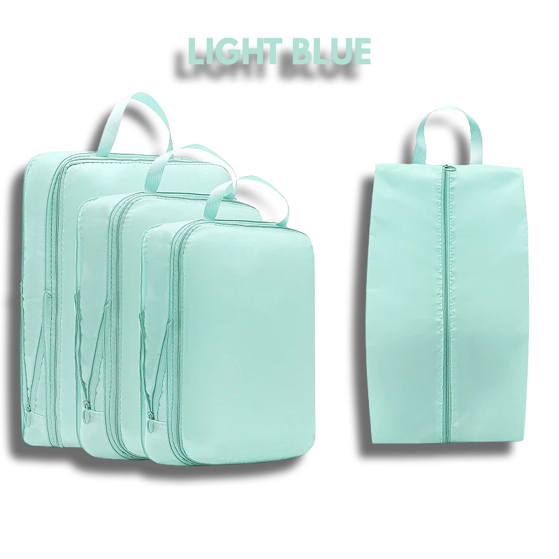 4Pcs/Set Travel Compression Bag Luggage Organizer Travel Pouch Packing Cubes for Travel Bag Organizer Travel Storage Bag