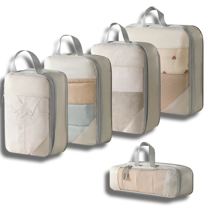 4Pcs/Set Travel Compression Bag Luggage Organizer Travel Pouch Packing Cubes for Travel Bag Organizer Travel Storage Bag