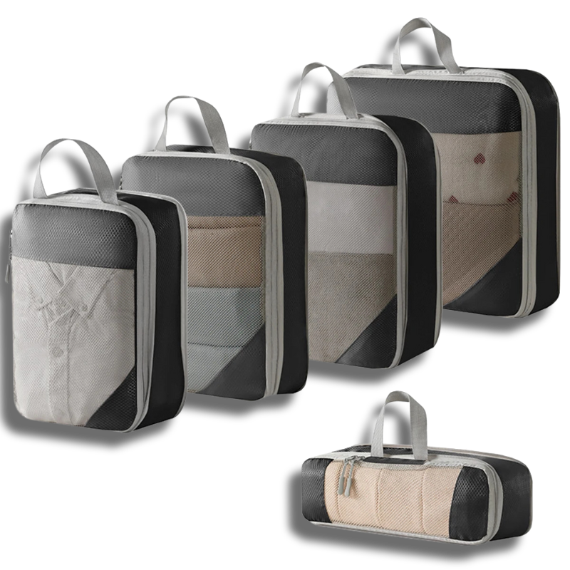 4Pcs/Set Travel Compression Bag Luggage Organizer Travel Pouch Packing Cubes for Travel Bag Organizer Travel Storage Bag