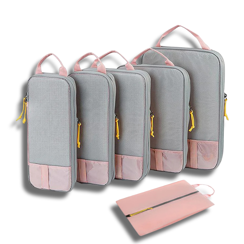 4Pcs/Set Travel Compression Bag Luggage Organizer Travel Pouch Packing Cubes for Travel Bag Organizer Travel Storage Bag