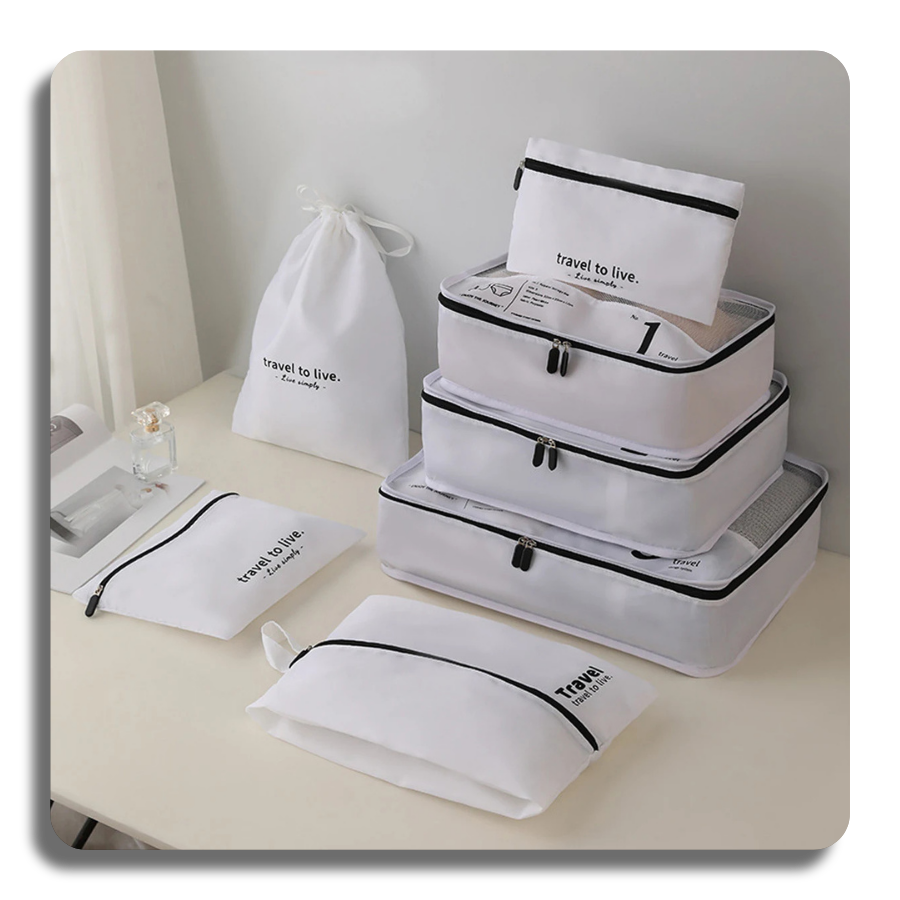 4Pcs/Set Travel Compression Bag Luggage Organizer Travel Pouch Packing Cubes for Travel Bag Organizer Travel Storage Bag