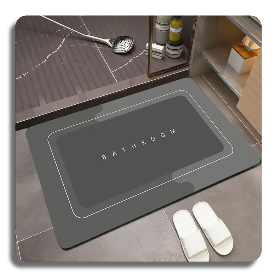 Super Absorbent Non-Slip Bathroom Mat Toilet Anti-Skid Bathtub Foot Mat Kitchen Living Room Floor Mat Home Decor