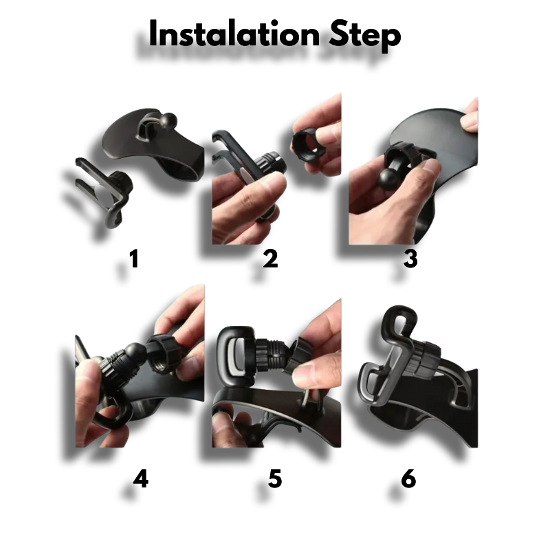 ✨Car Phone Holder  360° Rotatable Auto Grip Mount Dashboard Stand for Mobile Phone Fixed Bracket