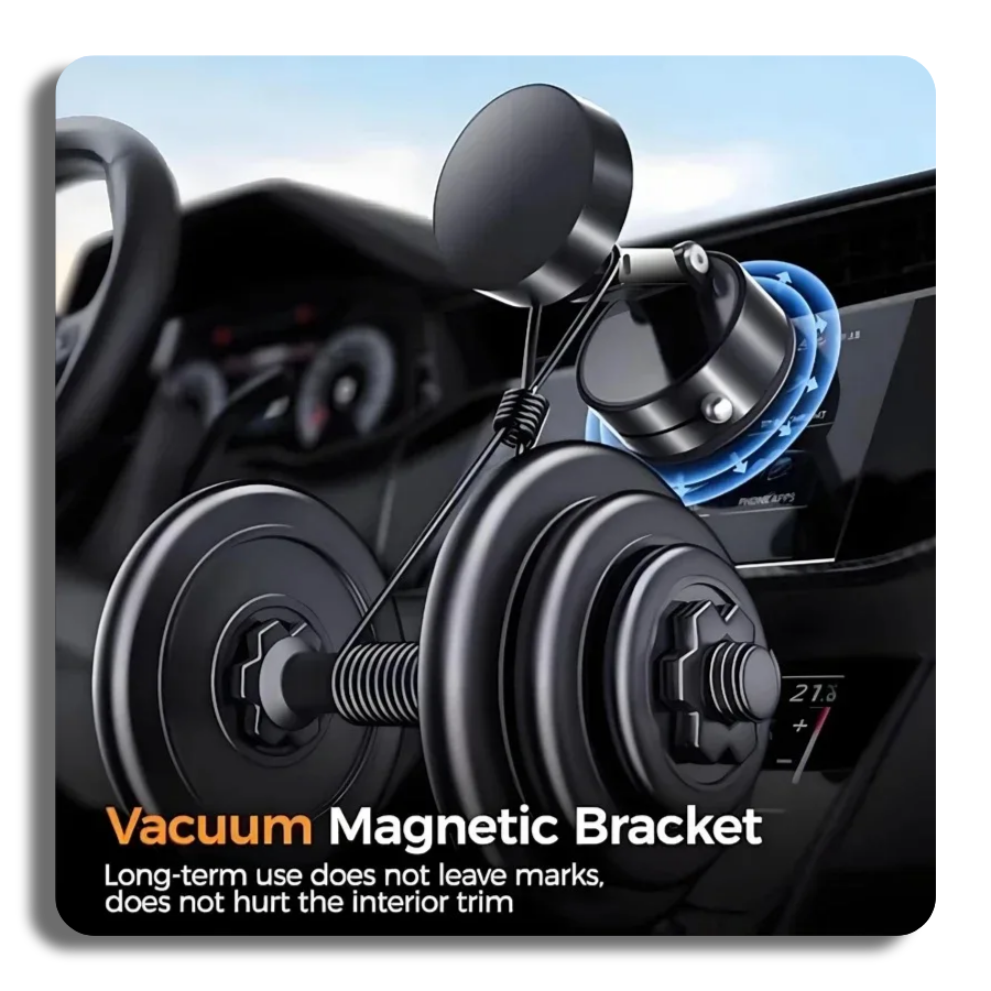 🔥Ultra Magnetic Phone Holder Foldable 360 Degree Rotation Vacuum Suction Cup Stand