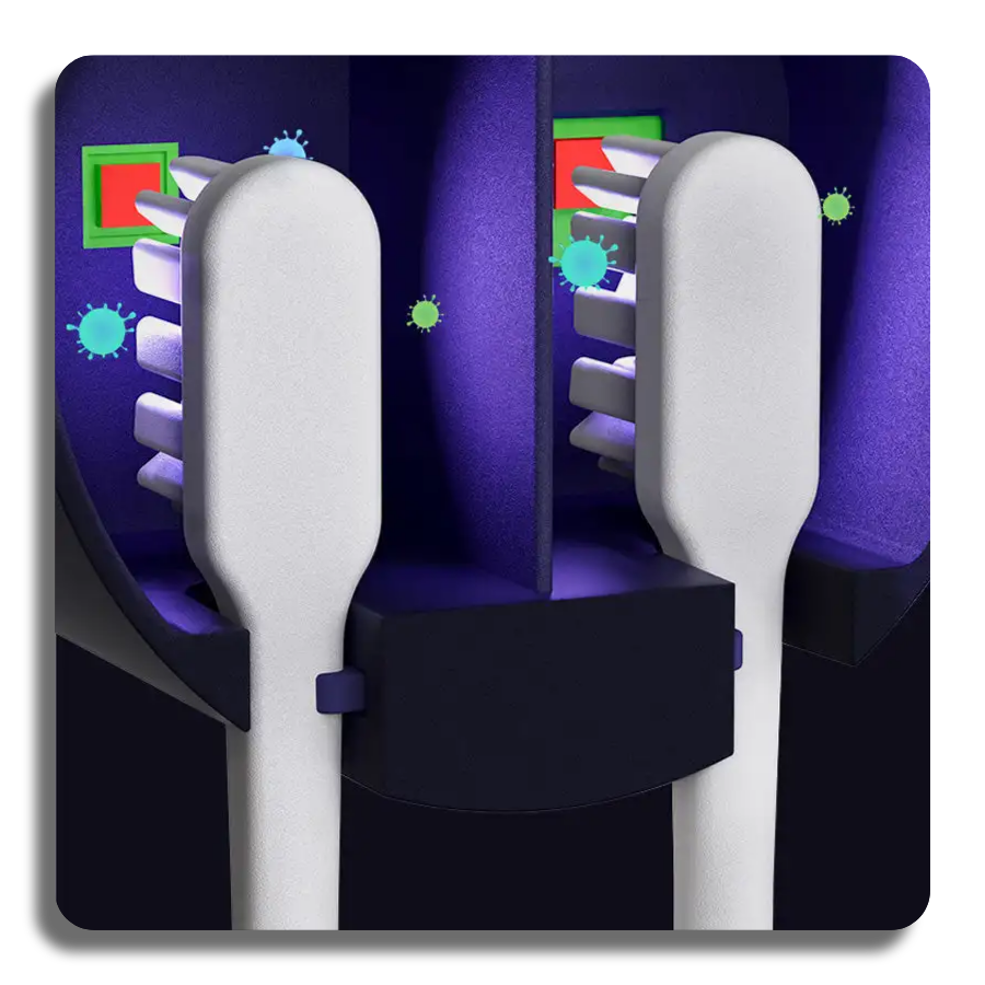 🔥Smart Self-Activating Uv 2 Toothbrush Sanitizer Holder