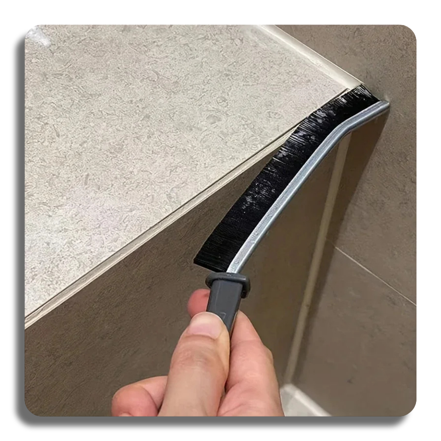 ✨Window Tile Gap Brush Shelf Door Thin Slim Toilet Cleaning Brush Kitchen Bathroom