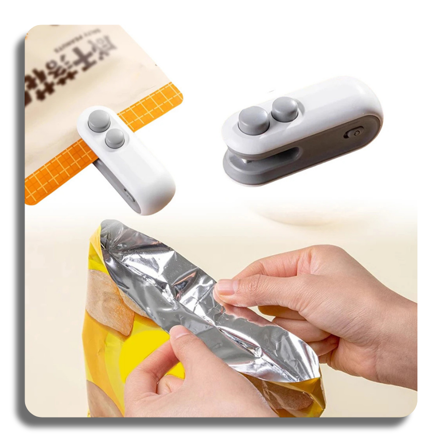 ✨Magical✨ 2 in 1Cutter Mini Handheld Bag Sealer Heat Vacuum Food Storage Snacks Freshness