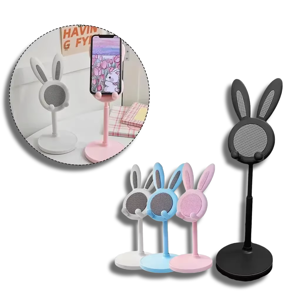 ✨Cute✨ Adjustable Bunny Rabbit Phone Ipad Tablet Holder Stand