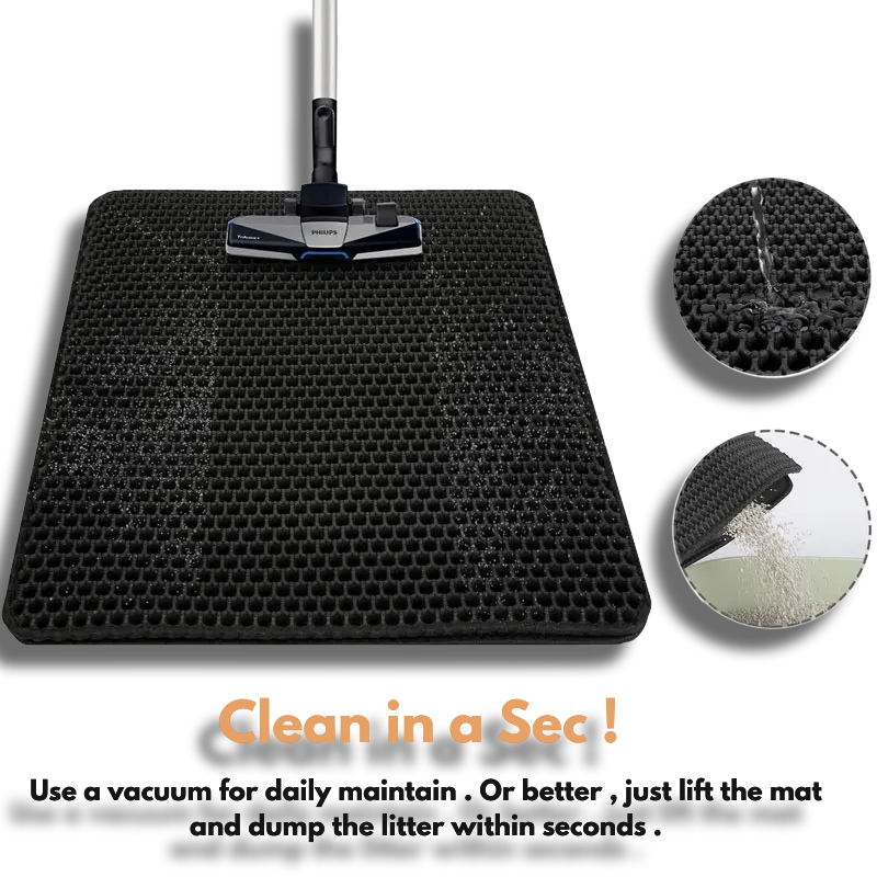 🔥Pet LitterBox Trapping Litter Waterproof Double Layer Mat & Door Mat