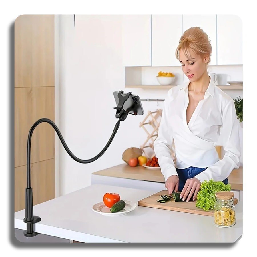 🔥Mobile Phone Stand Adjustable Rotatable Bedside Desktop Live Streaming Selfies