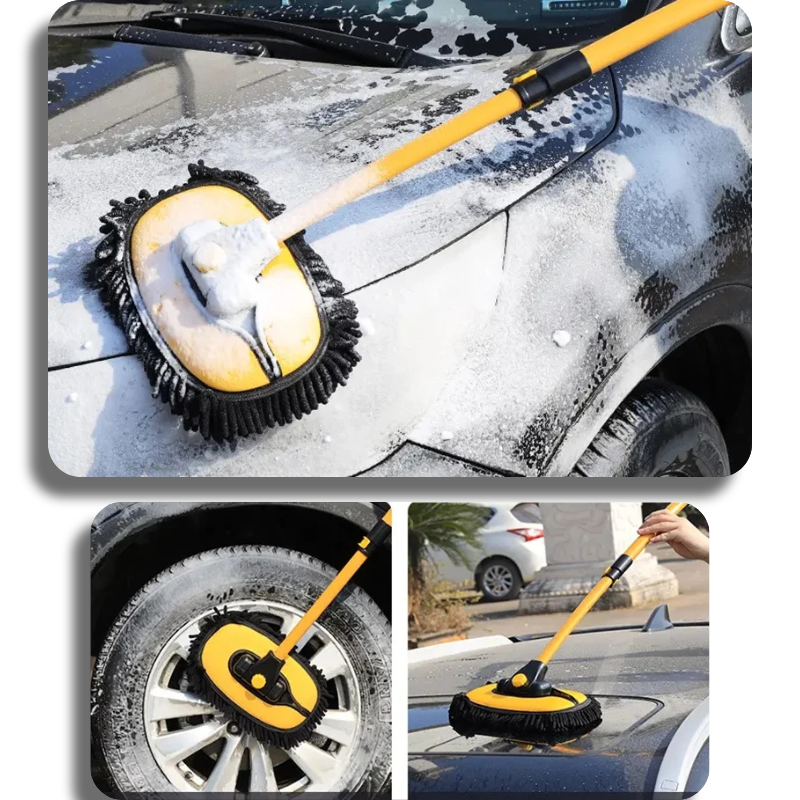 ✨Car Soft Wash Mop✨ Cleaning Brush Telescoping Long Handle Retractable