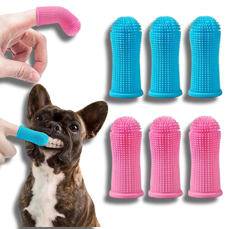✨Magical✨Finger Toothbrush 6Pcs Dog&Cat360º Silicone
