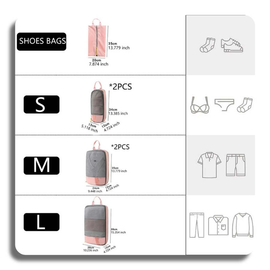 ✨Travel Compression✨ Bag Luggage Organizer Travel