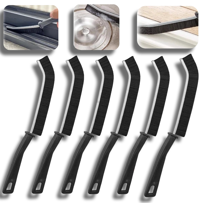 ✨Window Tile Gap Brush Shelf Door Thin Slim Toilet Cleaning Brush Kitchen Bathroom