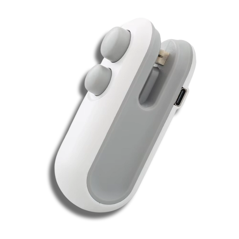 ✨Magical✨ 2 in 1Cutter Mini Handheld Bag Sealer Heat Vacuum Food Storage Snacks Freshness