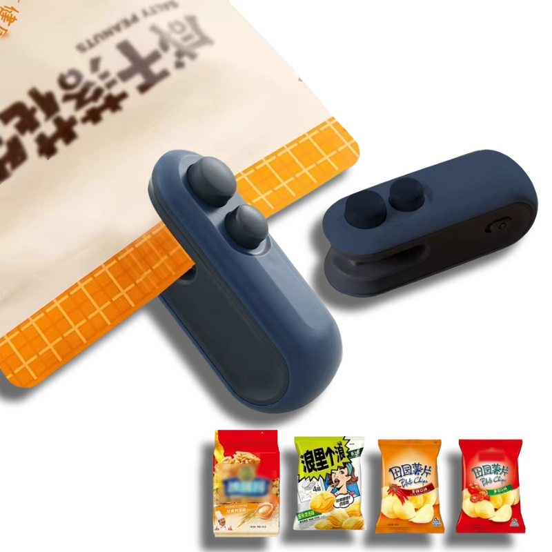 ✨Magical✨ 2 in 1Cutter Mini Handheld Bag Sealer Heat Vacuum Food Storage Snacks Freshness
