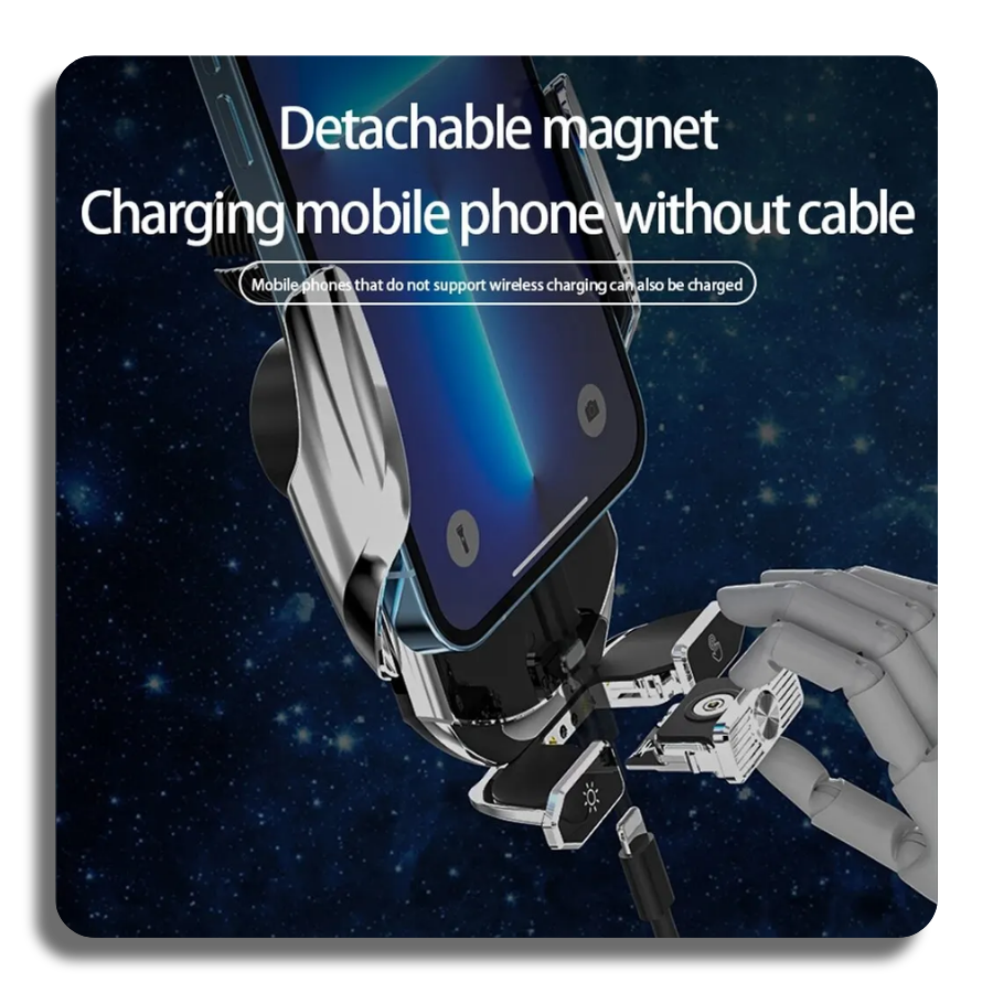 ✔️Car Wireless Charger Magnetic Fast Charging Station Air Vent Sucker Stand Phone Holder