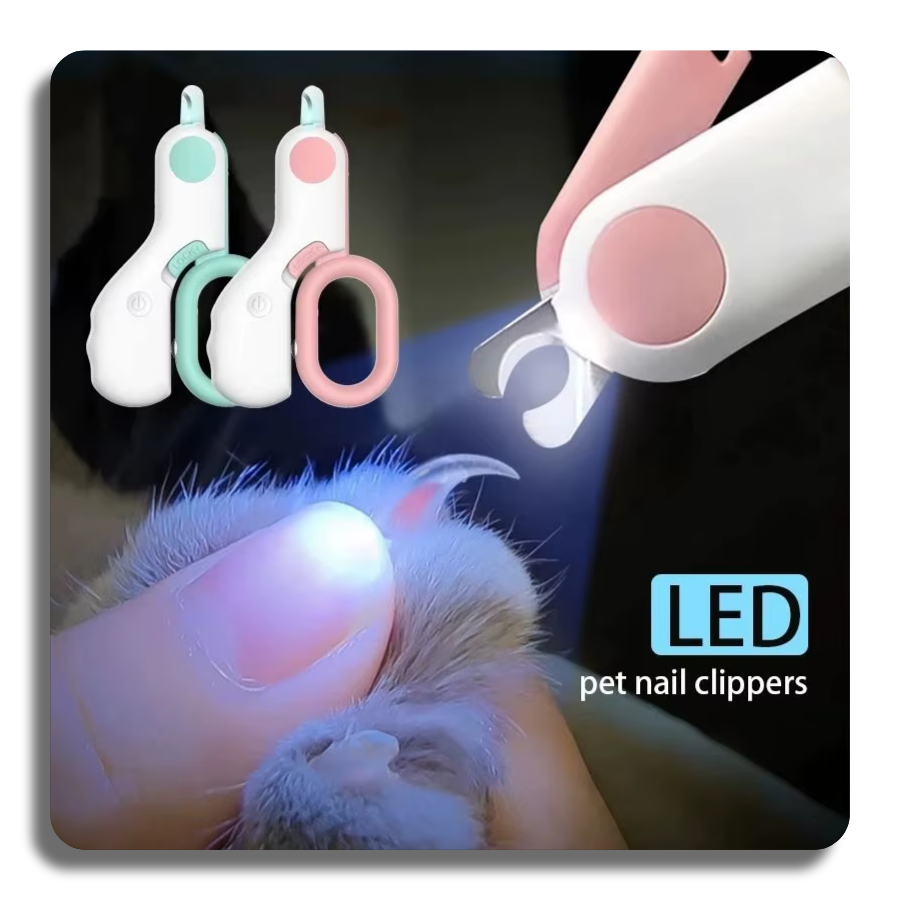 ✔️LED Light Pet Cat Dog Nail Clipper Cutter Professional Safety Lock