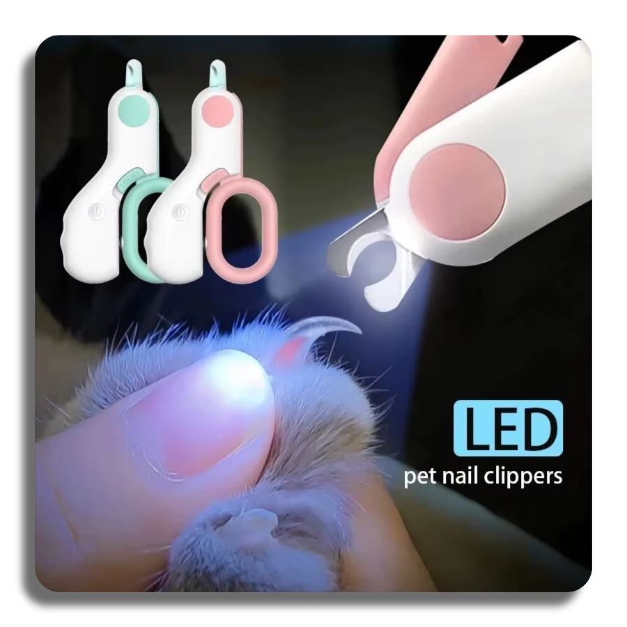 ✔️LED Light Pet Cat Dog Nail Clipper Cutter Professional Safety Lock