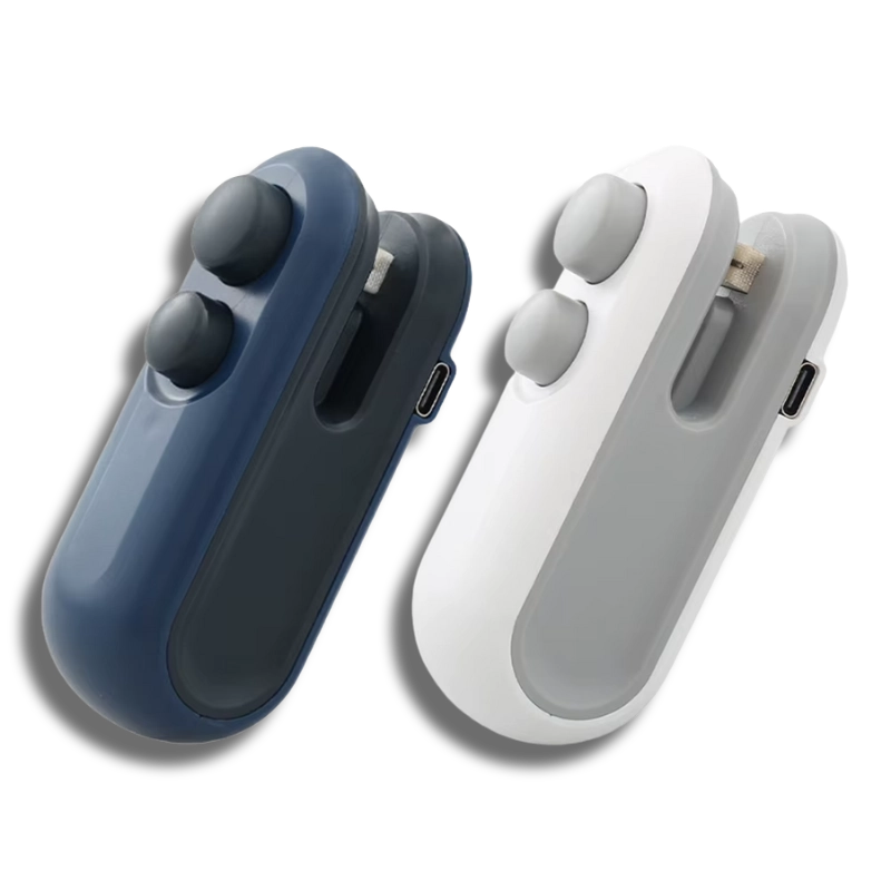 ✨Magical✨ 2 in 1Cutter Mini Handheld Bag Sealer Heat Vacuum Food Storage Snacks Freshness