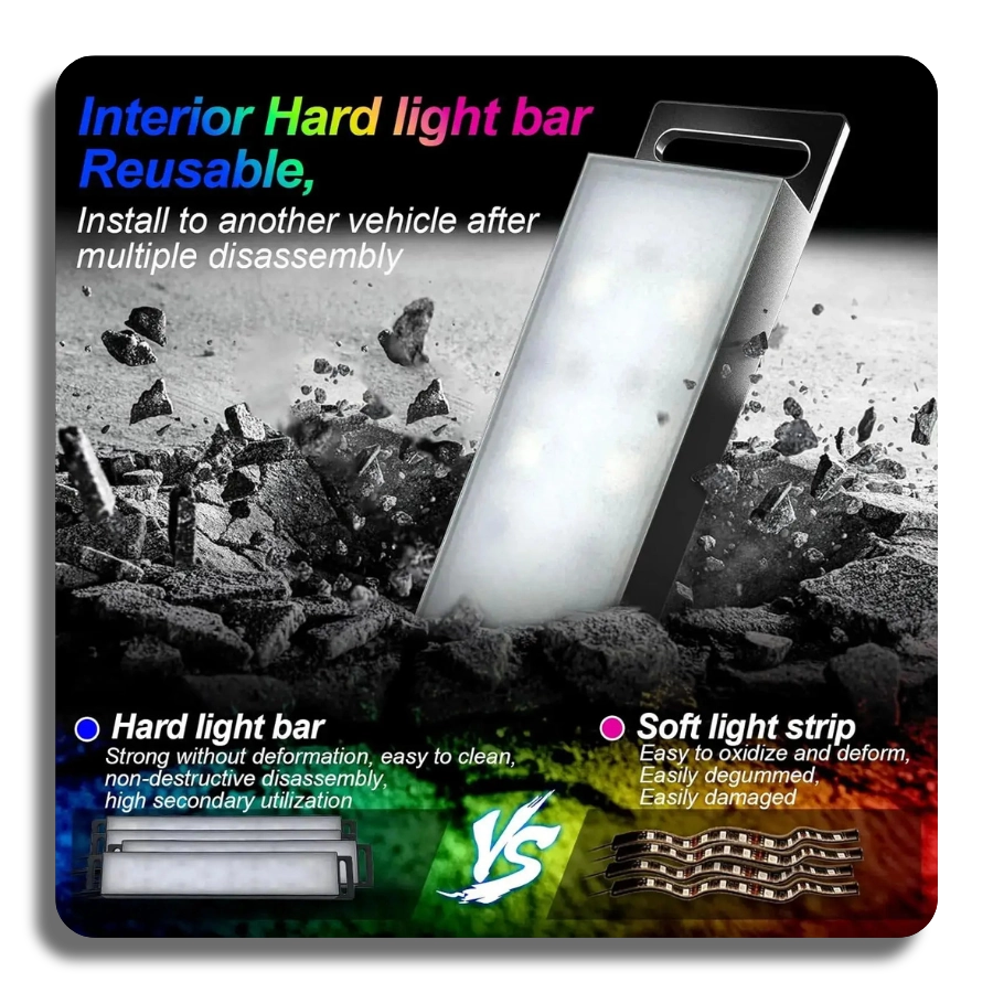 🔥Car Interior Ambient LightNeon LED APP Control  High Quality