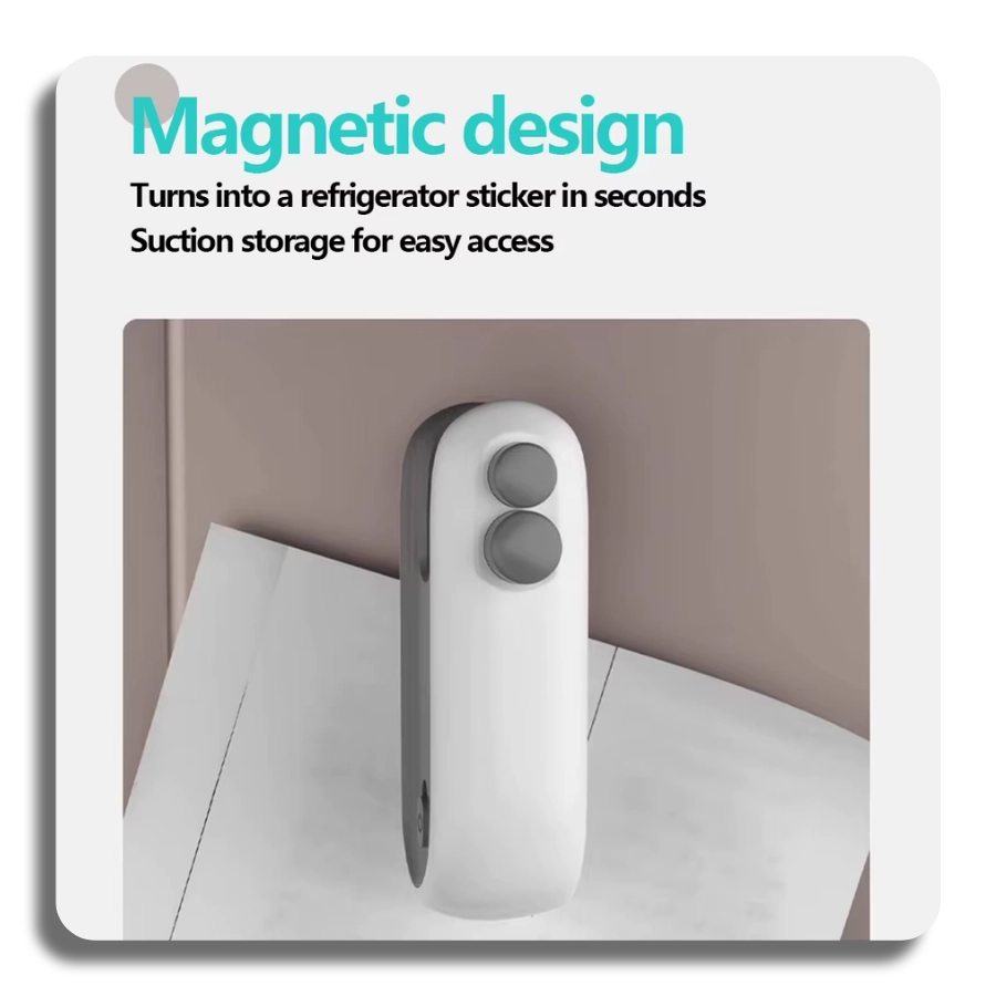 ✨Magical✨ 2 in 1Cutter Mini Handheld Bag Sealer Heat Vacuum Food Storage Snacks Freshness