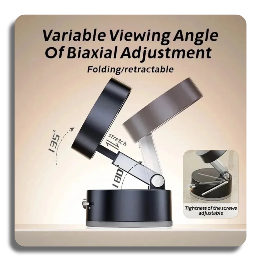 🔥Ultra Magnetic Phone Holder Foldable 360 Degree Rotation Vacuum Suction Cup Stand