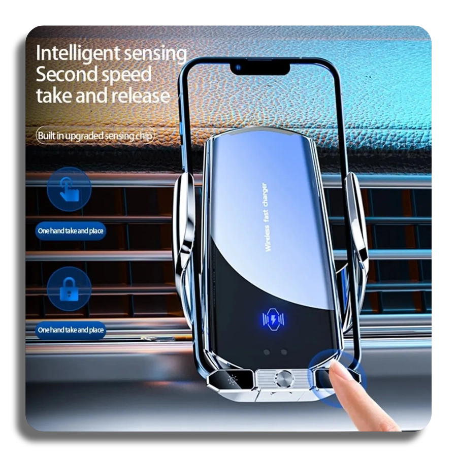 ✔️Car Wireless Charger Magnetic Fast Charging Station Air Vent Sucker Stand Phone Holder
