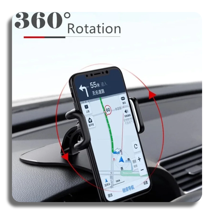 ✨Car Phone Holder  360° Rotatable Auto Grip Mount Dashboard Stand for Mobile Phone Fixed Bracket