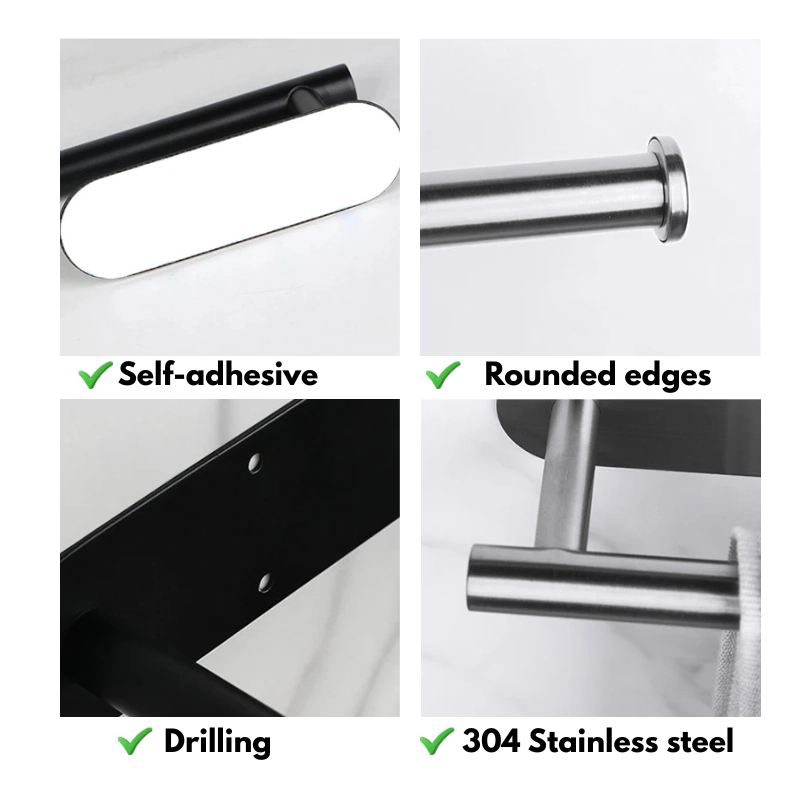 ⭐High Quality⭐ Stainless Steel Paper Towel Holder Hanging Roll Paper Rack