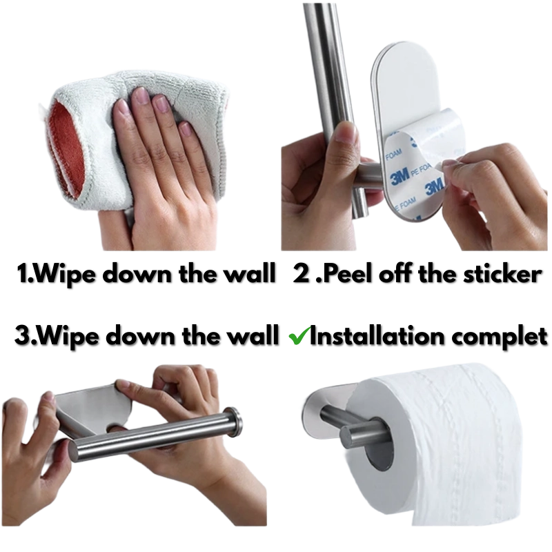 ⭐High Quality⭐ Stainless Steel Paper Towel Holder Hanging Roll Paper Rack