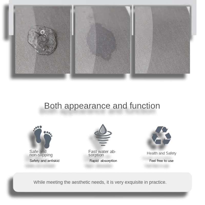 ✨Super✨ Absorbent Non-Slip Bathroom Kitchen Toilet Anti-Skid Bathtub Mat