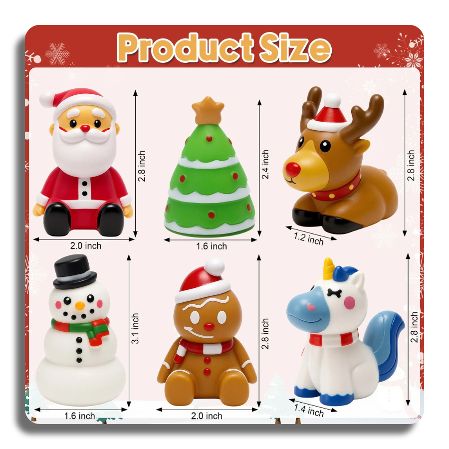 🎁6 Pcs🎁 🎄Smart amazing Christmas Light up Bath Toys for Kids🎄