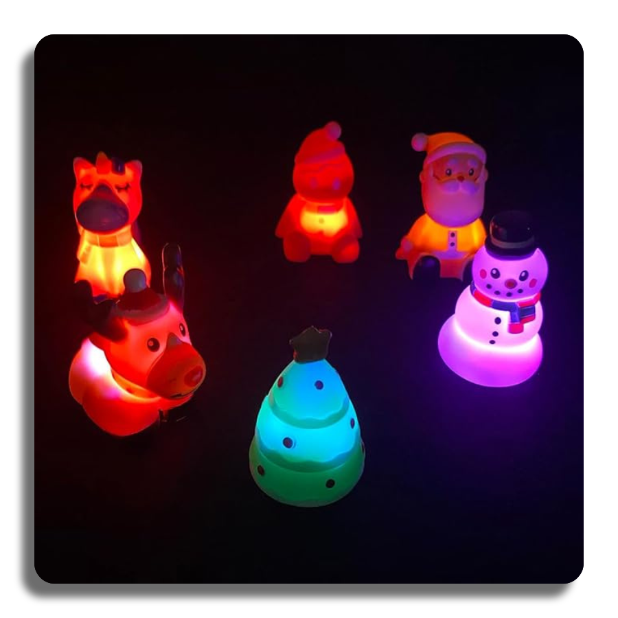 🎁6 Pcs🎁 🎄Smart amazing Christmas Light up Bath Toys for Kids🎄