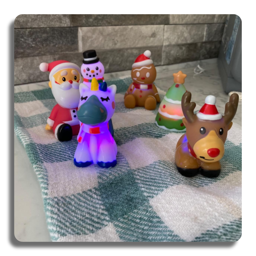 🎁6 Pcs🎁 🎄Smart amazing Christmas Light up Bath Toys for Kids🎄