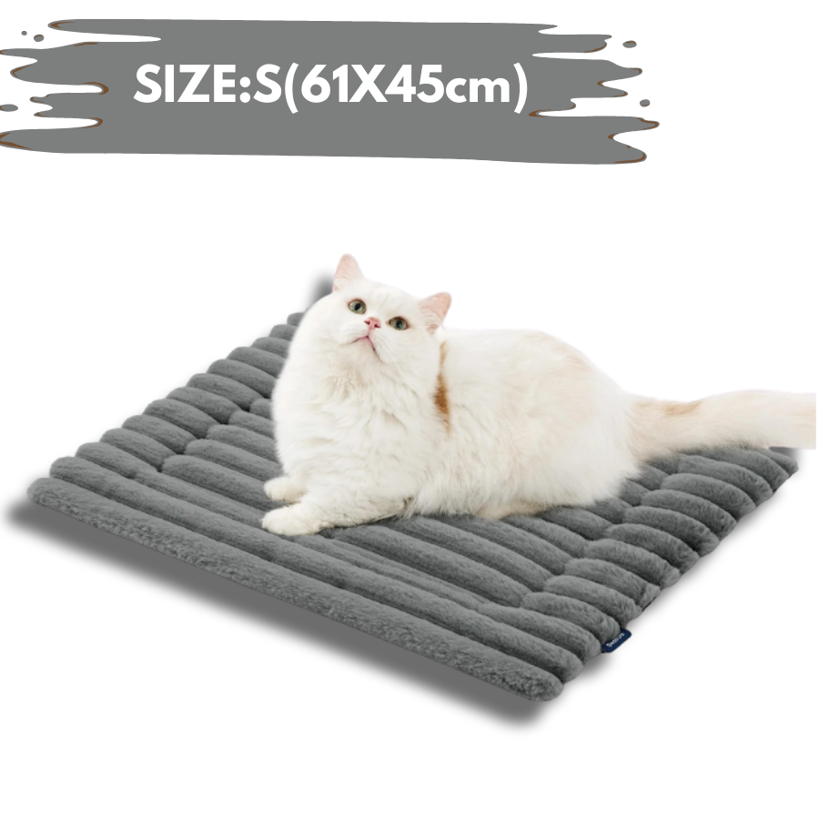 Self Warming Cat Mat for Small Cat Self Heating Dog Crate Pad Thermal Extra Warm Puppy Mat Indoor Outdoor Non-Slip