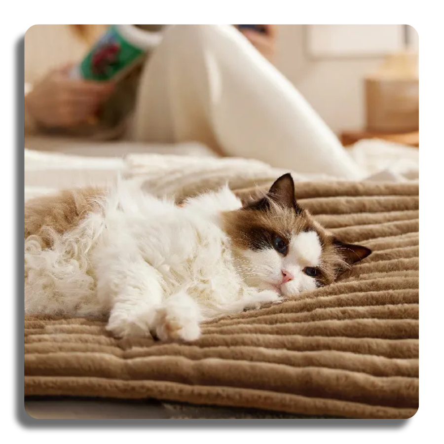 Self Warming Cat Mat for Small Cat Self Heating Dog Crate Pad Thermal Extra Warm Puppy Mat Indoor Outdoor Non-Slip