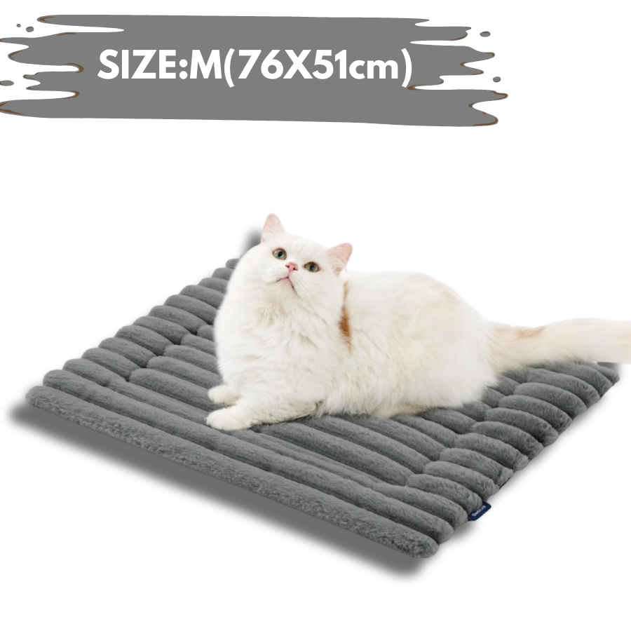 Self Warming Cat Mat for Small Cat Self Heating Dog Crate Pad Thermal Extra Warm Puppy Mat Indoor Outdoor Non-Slip