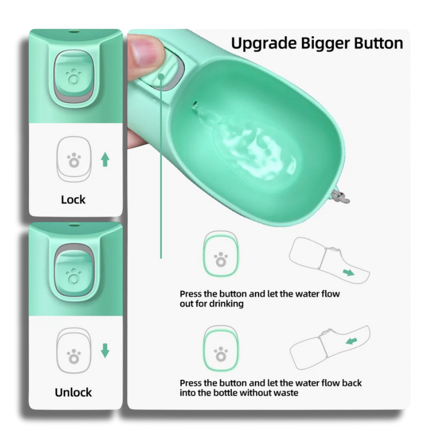 ✔️Portable Dog Cat Water Bottle  Small Large Bowl Outdoor Walking Travel