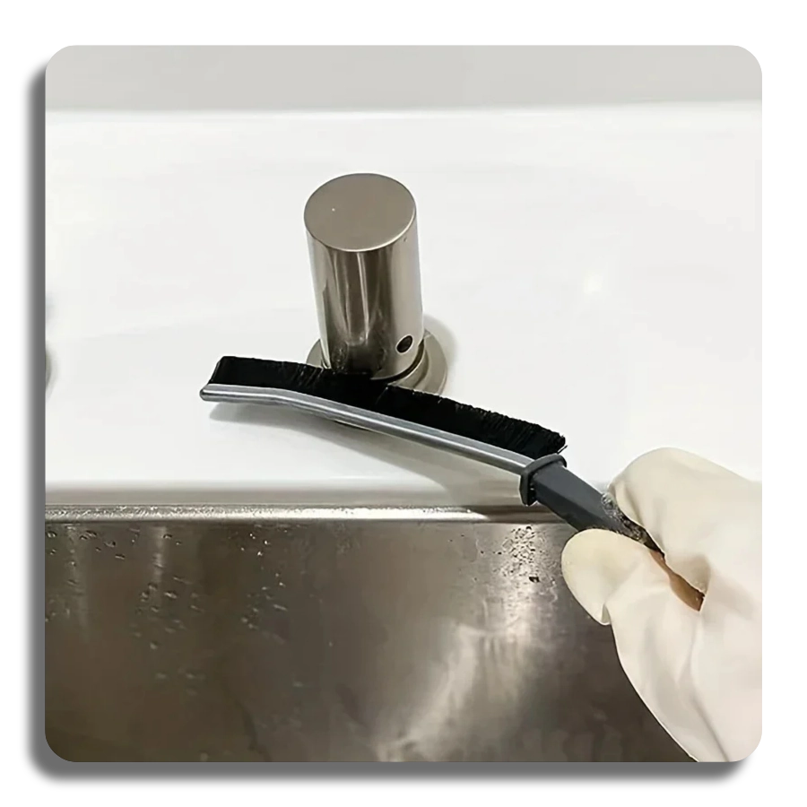 ✨Window Tile Gap Brush Shelf Door Thin Slim Toilet Cleaning Brush Kitchen Bathroom