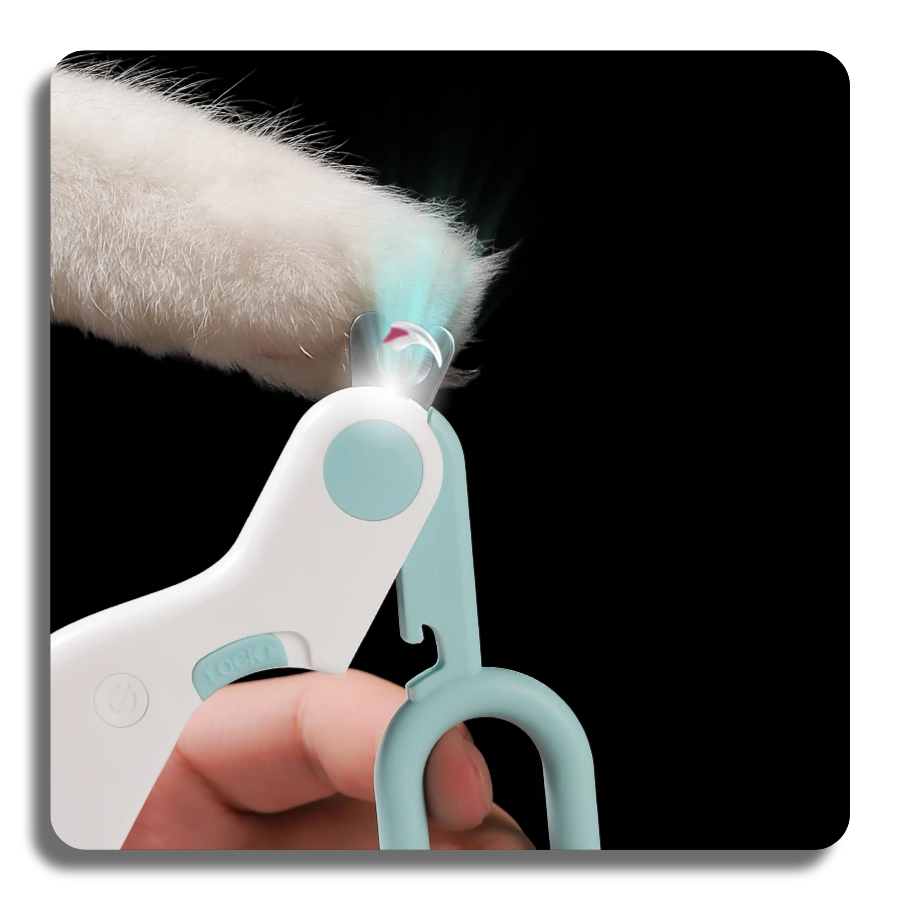 ✔️LED Light Pet Cat Dog Nail Clipper Cutter Professional Safety Lock