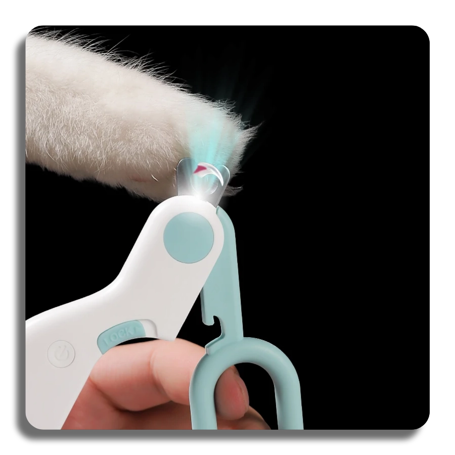 ✔️LED Light Pet Cat Dog Nail Clipper Cutter Professional Safety Lock